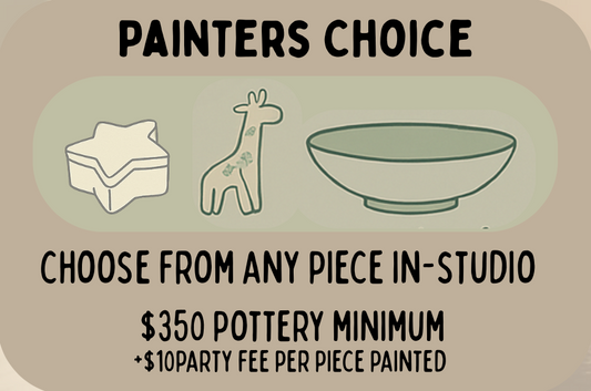 Painter’s Choice Party Fee
