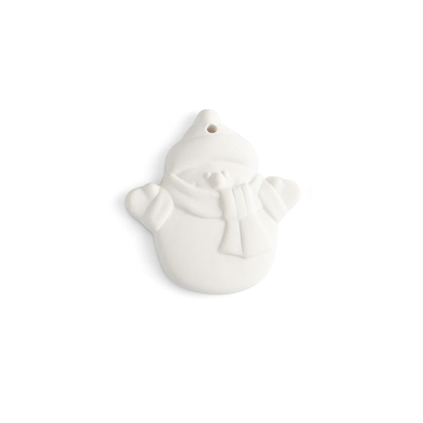 Snowman Flat Ornament 3.5"