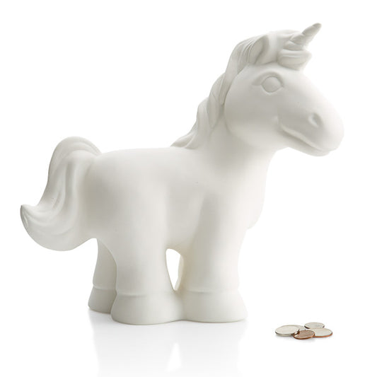 Unicorn Biggy Bank 10"
