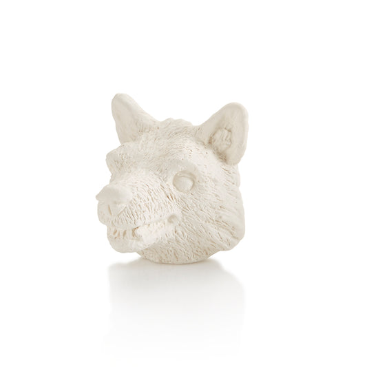Wolf Head Tiny Topper 2"
