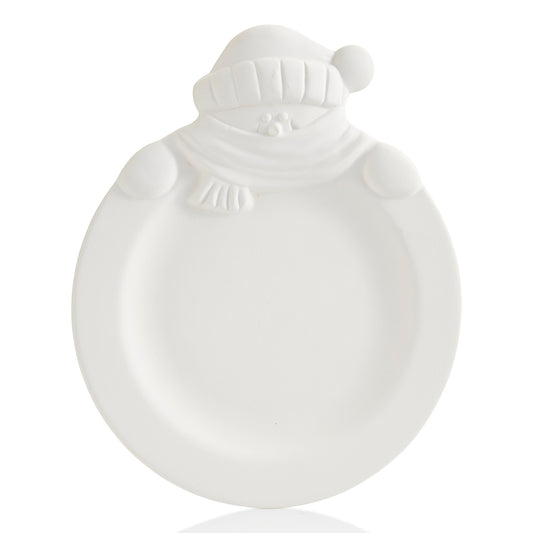 Snowman Rim Plate 8.5"