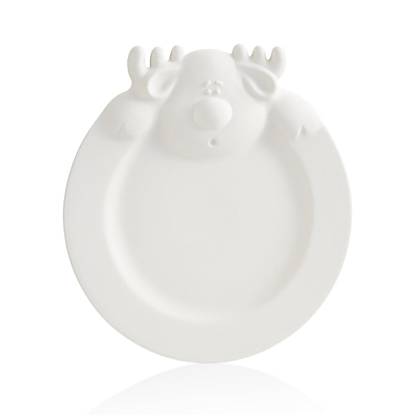 Reindeer Rim Plate 9.5"