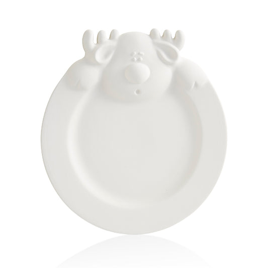Reindeer Rim Plate 9.5"
