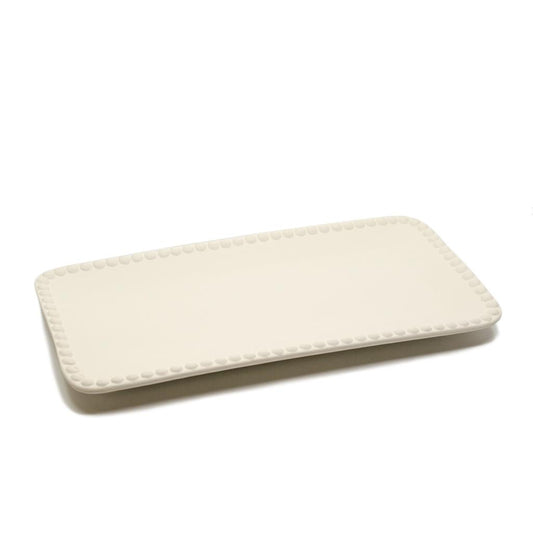 Beaded Border Rectangular Platter