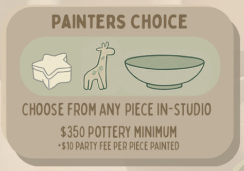 Painter’s Choice Party Fee