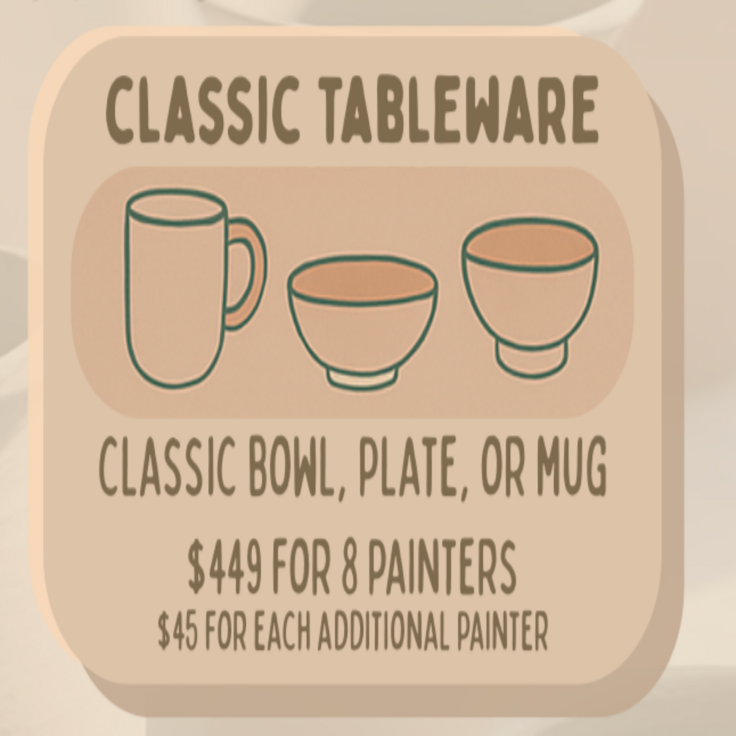 Classic Tableware Party Package