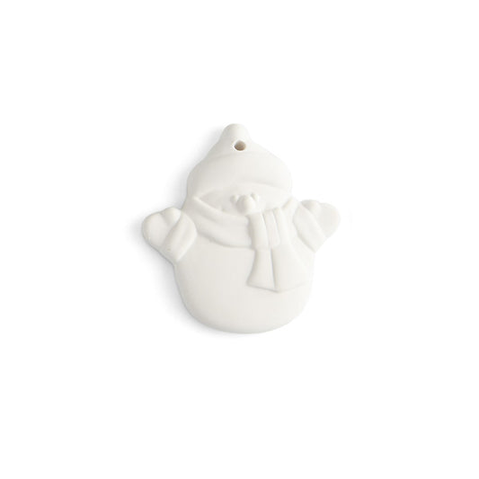 Snowman Flat Ornament 3.5"