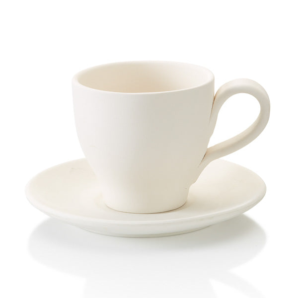 Tapered Teacup and Saucer