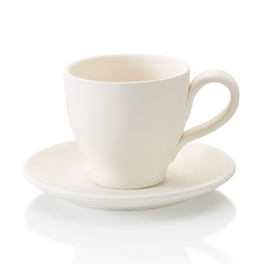 Tapered Teacup and Saucer