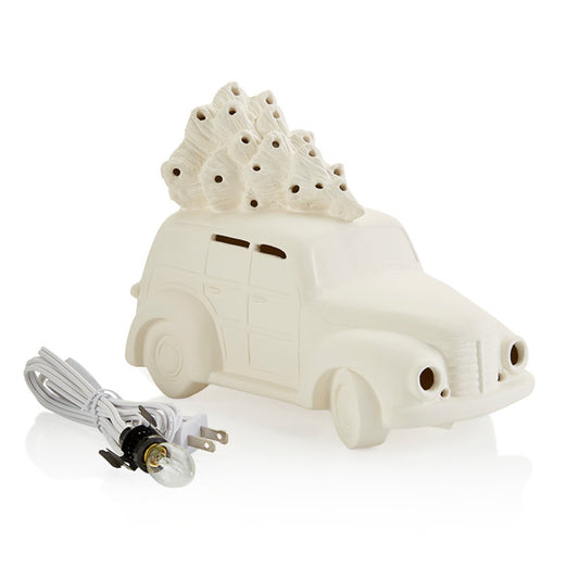 Woody Wagon with Tree 10"